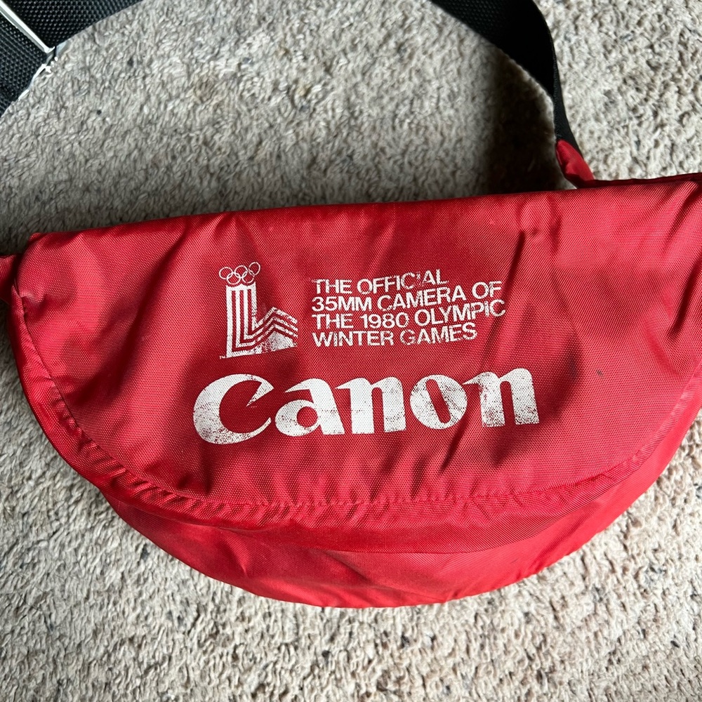 Vintage 1980 Olympic Winter Games Canon Waist bag